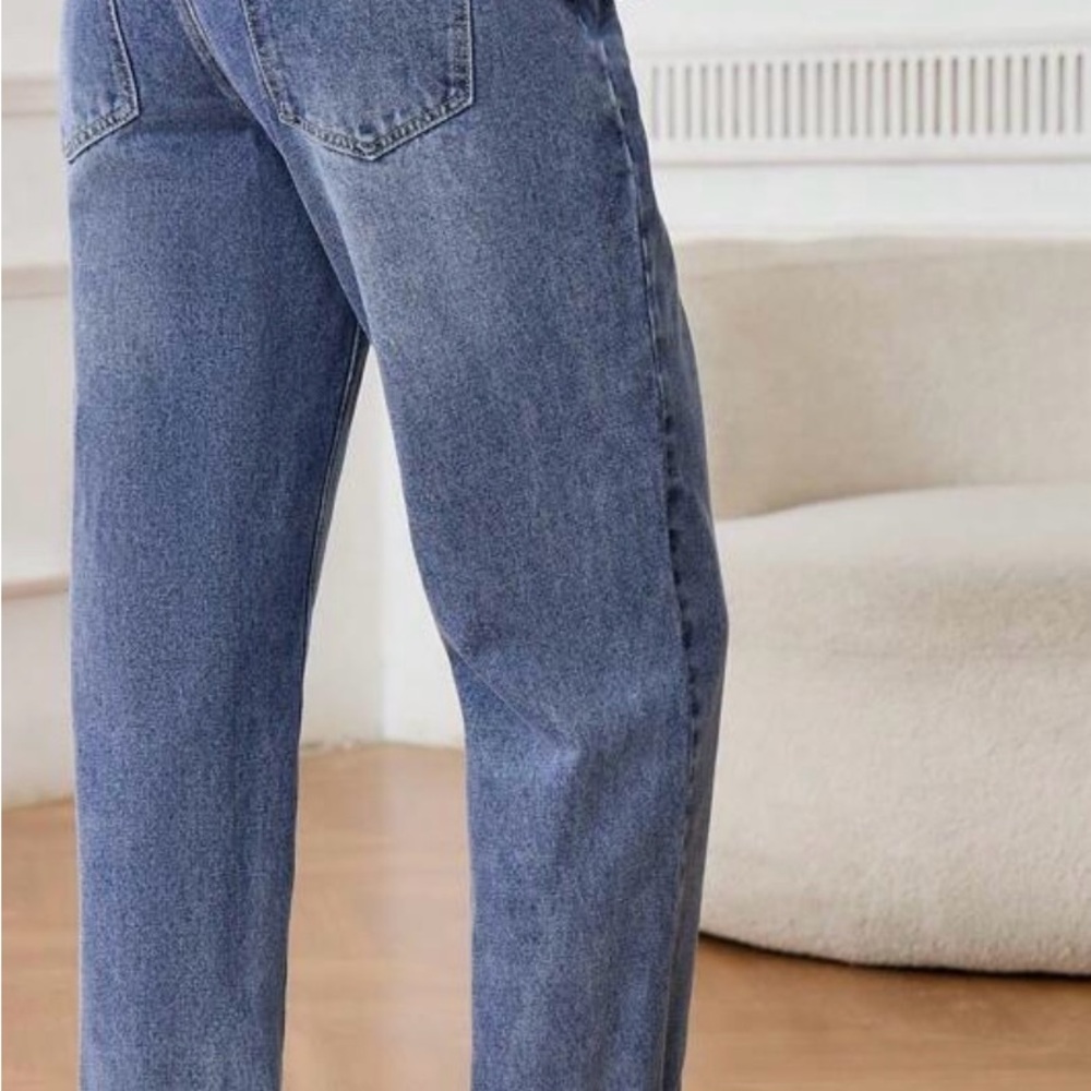 New Classic Blue Boyfriend Maternity Jeans